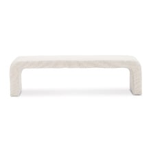 Cream Harper 160cm Boucle Bench